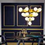 Lustre Pyramidal Doré Ariana Luminaire Chambre
