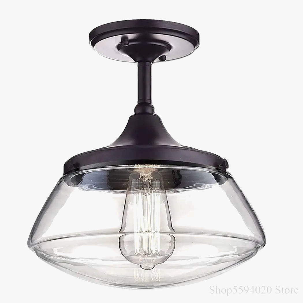 Lampadario industriale retrò cristallo elegante