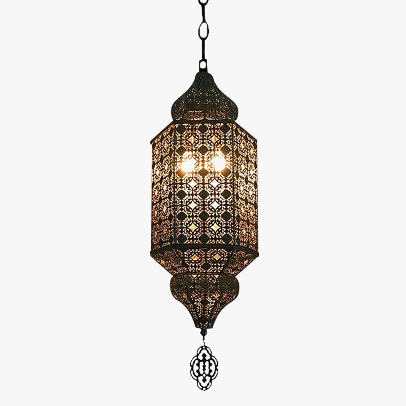 lampadario retrò thailandese stile arabo per ristorante e bar