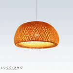 Lustre Rond Bambou Weavy