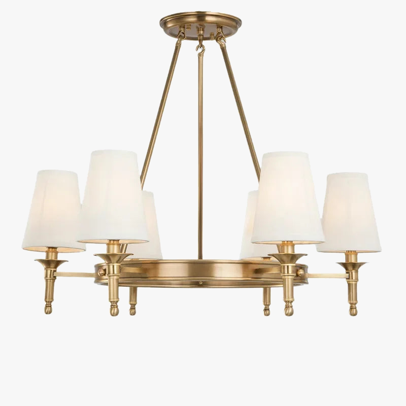 Lampada a sospensione in rame elegante lampada rotonda