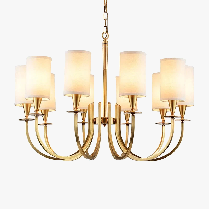 Lampadario nordico rustico in rame