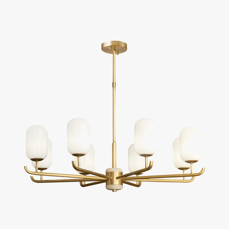 lampadario stile cinese lussuoso in rame e giada