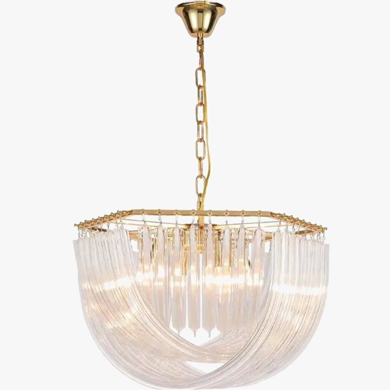 Lampadario Contemporaneo Dorato Elegante