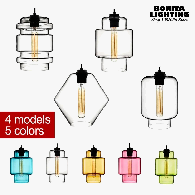 lampadario sospeso moderno in vetro trasparente design elegante