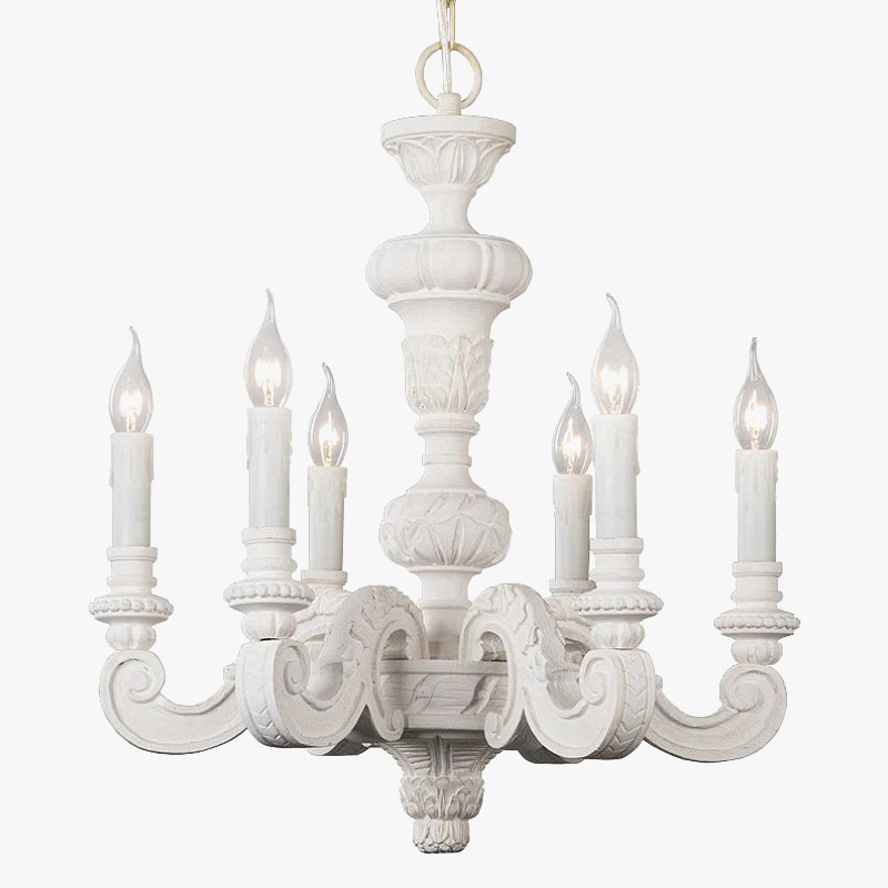 Sospensione vintage in legno elegante