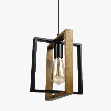 Lampadario Legno Vintage Eleganza Rustica