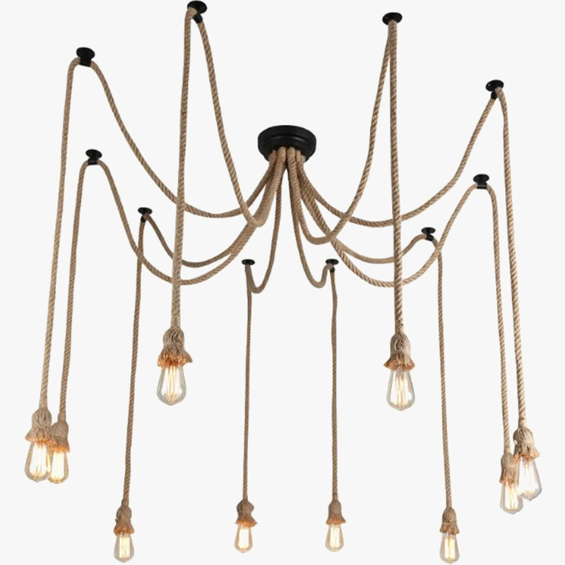 Lampadario industriale retrò artigianale vintage