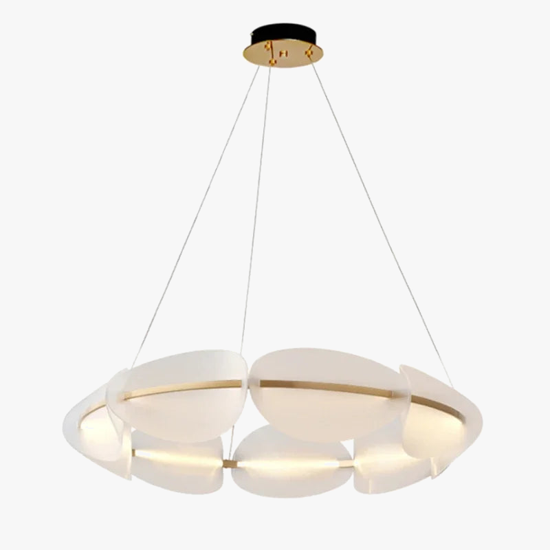 Lampadari LED moderni sospensione in acrilico per soggiorno lampadario in bronzo illuminazione camera lampade sospese illuminazione interna