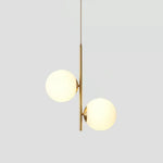 Nordic Glass Ball Led Pendant Lights Brass Black Bedroom Hanging Lamp Modern Living Room Dining