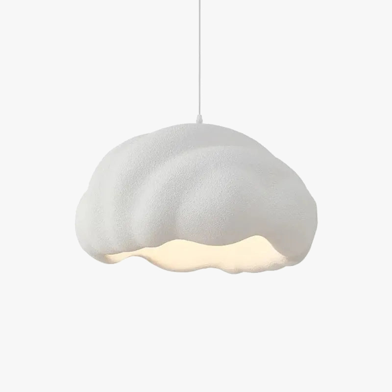 sospensione Nordica minimalista creativa nuvola Wabi Sabi crema stile Led lampadario ristorante bar decorazione per casa lampada sala da pranzo luci