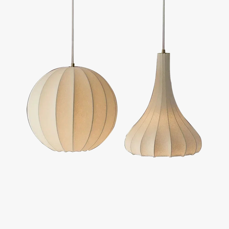 Nordico Wabi Sabi sospensione LED luci per soggiorno minimalista in seta lampadario bar sala da pranzo camera loft sospensione illuminazione