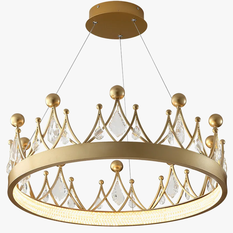 Lampadario stile moderno corona in cristallo nordico minimalista sala da pranzo soggiorno