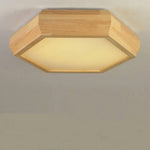 Plafonnier Bois Hexagonal Hill Luminaire Chambre
