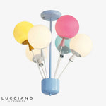 Plafonnier Enfant Verre Coloré Ballons Luminaire Chambre