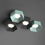 Plafonnier Led Art Géométrique Coloré F Luminaire Chambre