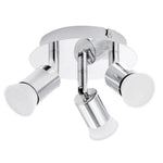 Plafonnier Led Chromé 3 Spots Moderne Luminaire Chambre