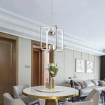 Plafonnier Led Chromé Rectangles Modernes Luminaire Chambre