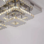 Plafonnier Led Cristal Carré Luminaire Chambre