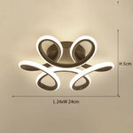 Plafonnier Led Diena En Métal Arrondi Luminaire Chambre