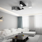 Plafonnier Led Géométrique Moderne Bicolore Luminaire Chambre