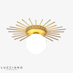 Plafonnier Led Moderne Soleil Métallique A - 35Cm / Chaude Luminaire Chambre
