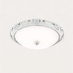 Plafonnier Led Rond Acrylique Doré Argenté Luminaire Chambre
