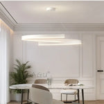 Plafonnier led salon spirale