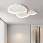Plafonnier Luminaire Chambre À Coucher Adulte Cocooning Blanc / B: 90Cm