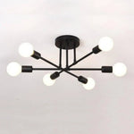 Plafonnier Métal Design Multi-Lampes Rod D Luminaire Chambre