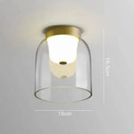 Plafonnier Rond Doré En Verre Tailles C Luminaire Chambre