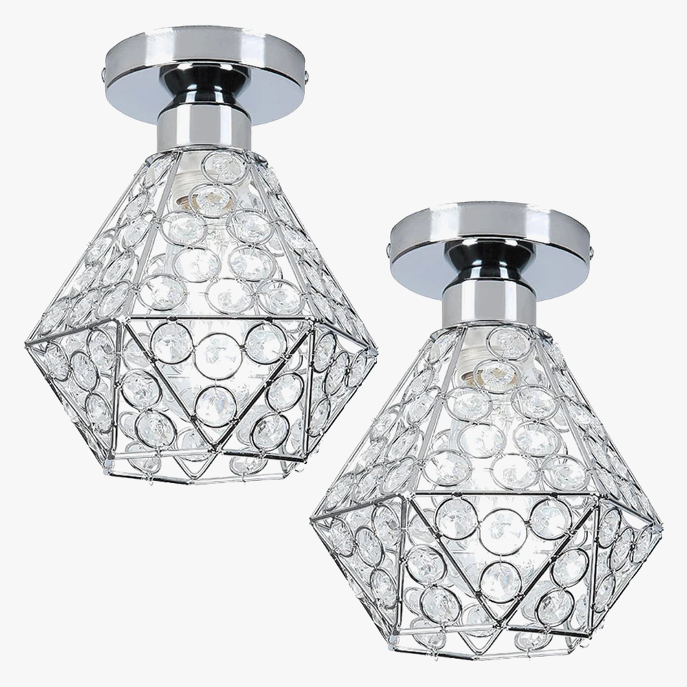 Eleganti plafoniere moderne in cristallo