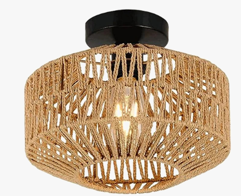 Lampade a sospensione in rattan design moderno