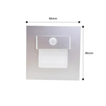 Sandiy Applique Unique Détection Automatique Escaliers Capteur Argent / Chine Blanc Chaud