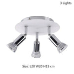 Spot Plafond Led Chromé Home 3 Lampes / Chaude Luminaire Chambre
