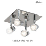 Spot Plafond Led Chromé Home Luminaire Chambre