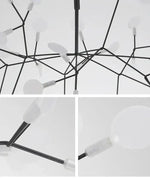Suspension Design Moderne LED Arbre Doré