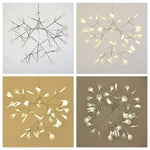 Suspension Design Moderne LED Arbre Doré