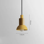 Suspension En Bois Et Métal Window A - Jaune Luminaire Chambre