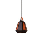 Suspension Géométrique Métal Fumé Led B Luminaire Chambre