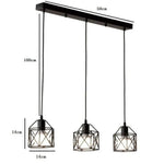 Suspension Hexagonale Métal Industriel A Luminaire Chambre