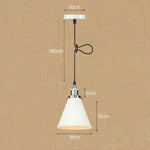 Suspension Industrielle Conique Shorah Métal A3 / Led Luminaire Chambre