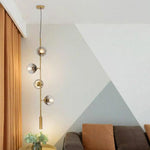 Suspension Led Allongée Multi-Abats-Jour Métal Luminaire Chambre