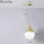 Suspension Led Boules En Verre Pointu Doré Luminaire Chambre