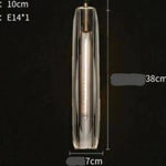 Suspension Led Cristal Allongé Lofty D - Gris Fumé / Froide Luminaire Chambre