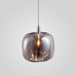 Suspension Led Cristal Coloré Lua D11Cm - Gris Fumé / Chaude Luminaire Chambre