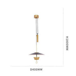 Suspension Led Dorée Abat-Jour Noir Luminaire Chambre