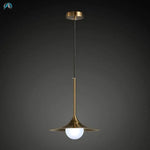 Suspension Led Dorée Vigour Moderne Luminaire Doré