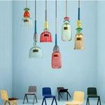 Suspension Led En Verre Illumy Coloré Luminaire Chambre