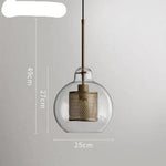 Suspension Led Industrielle Avec Verre Loft J Luminaire Chambre